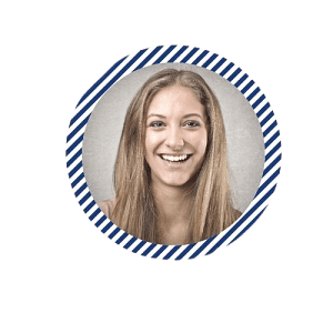 Smiling woman with long hair