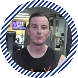 Young man in gym setting