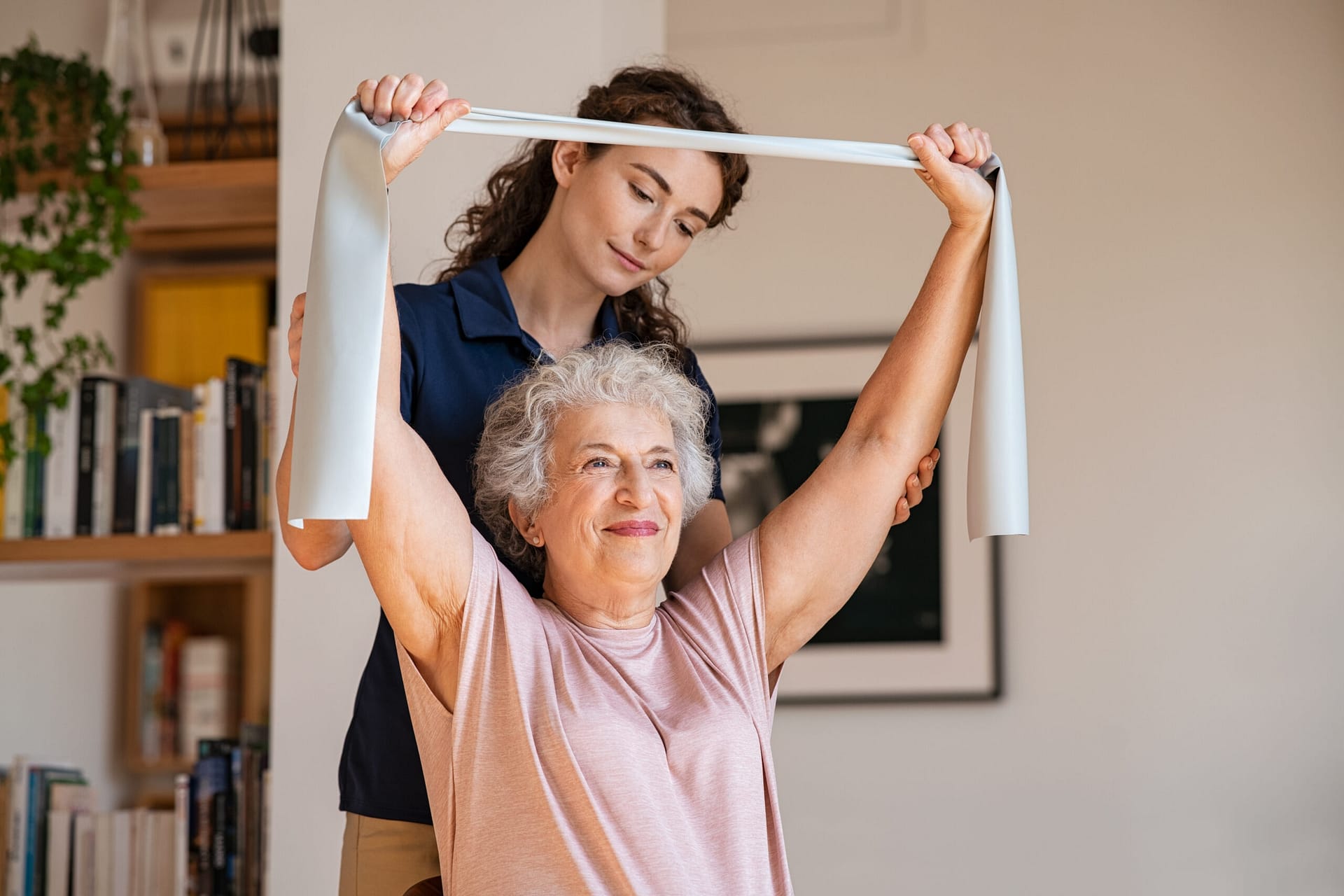 older adult exercising